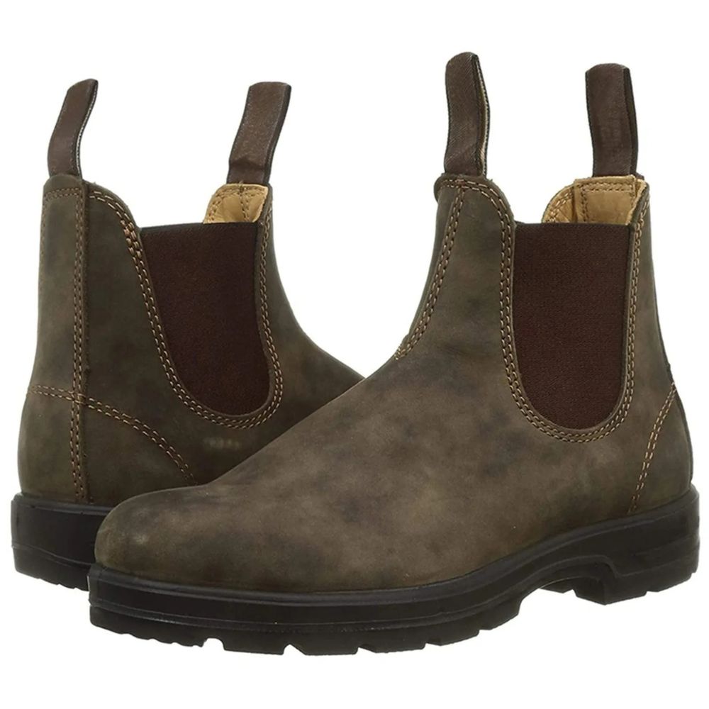 Botines de ante para hombre con diseño elegante y suela resistente, ideales para días fríos de otoño e invierno.